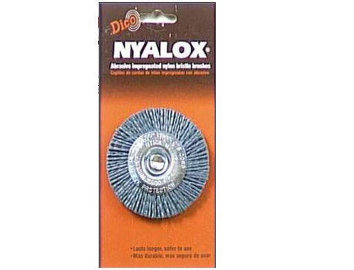 Dico 541-783-3 Nyalox Nylon Wheel Brush 3" - Medium/Fine