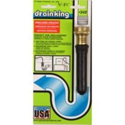 GT Water Drain King 345 Unclogs Bathroom Sinks, HVAC Condensation Drain, and Swimming Pool Drains, .75 to 1.5 Inch