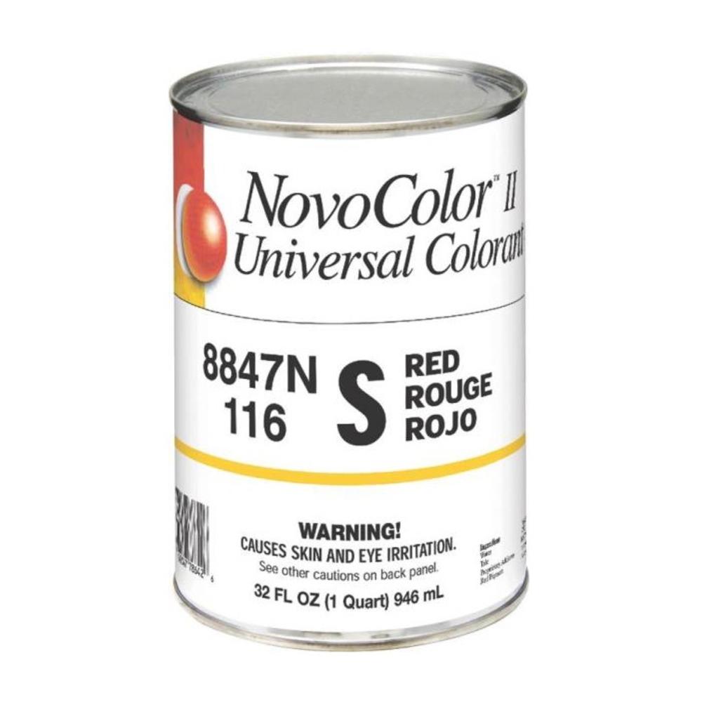 NovoColor II 076.008847N.005 Universal Colorant, S-Red, 1 Quarts