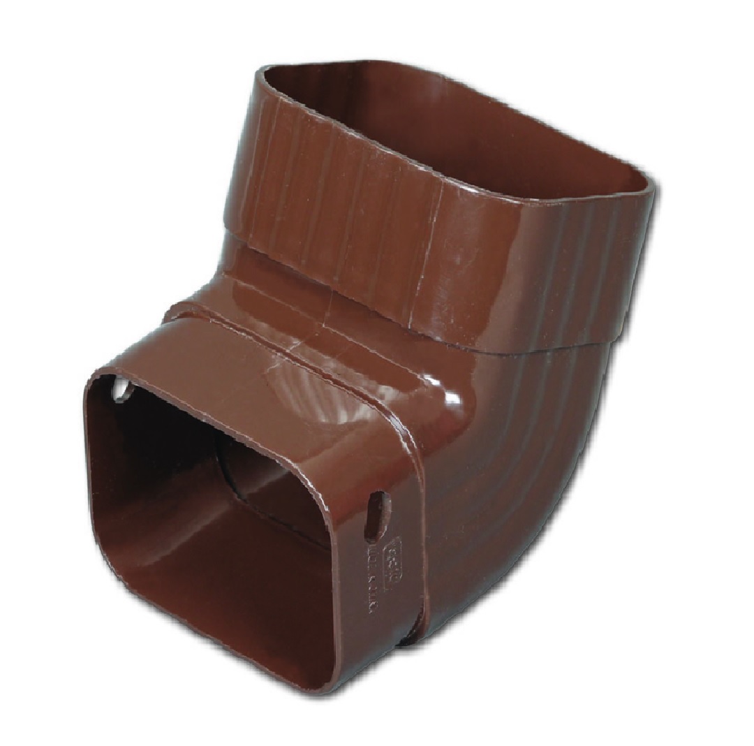 AmeriMax M1627 Traditional Gutter Elbow, Brown