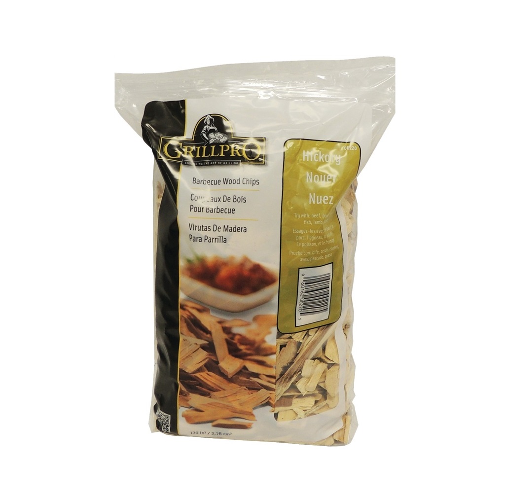 Grill Pro GrillPro 00220 Hickory Barbecue Wood Chips, 2 Lbs