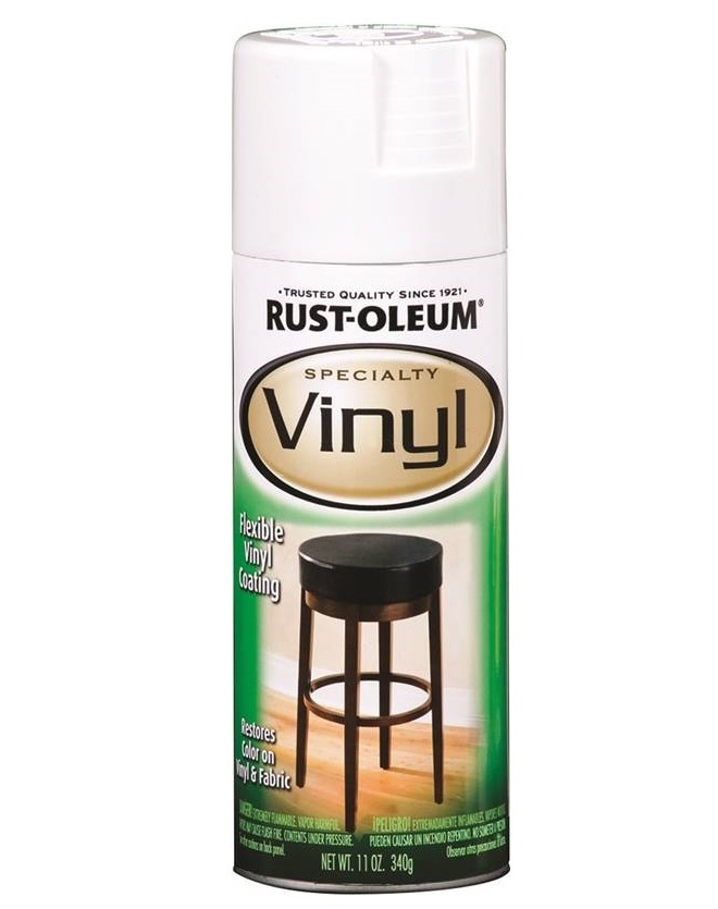 Rust-Oleum 1911830 Flexible Vinyl Spray Paint, White, 11 Oz.