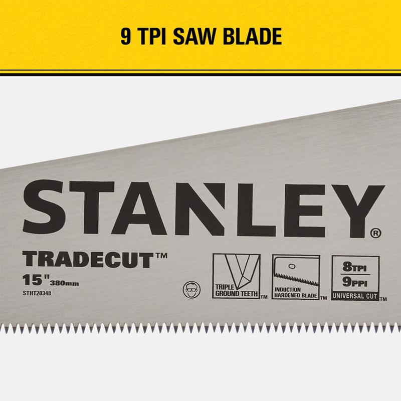 STANLEY CONSUMER TOOLS 274129 15 in. Tradecut Panel Saw