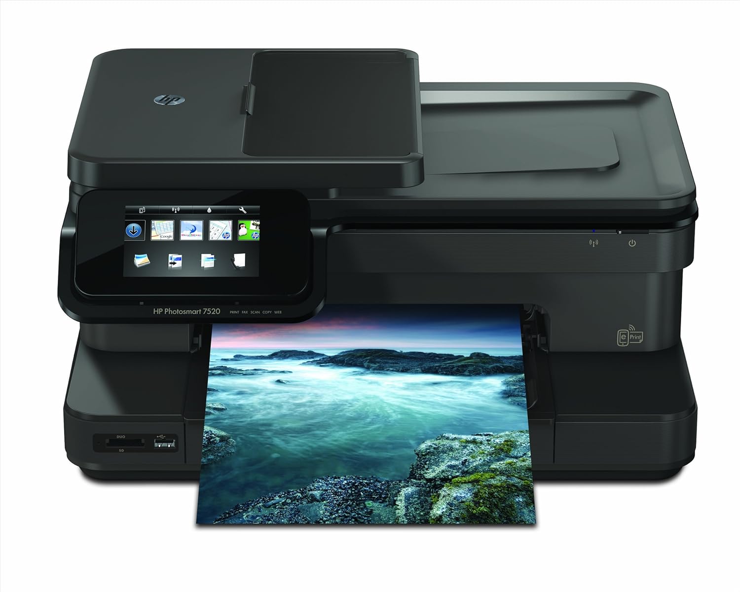 HP Photosmart 7520 Wireless Color Photo Printer with Scanner, Copier and Fax