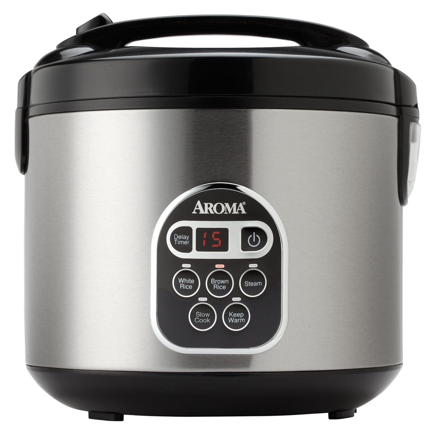 ARC-150SB Aroma 20-Cup (Cooked) Digital Rice Cooker and Food Steamer,  Stainless Steel
