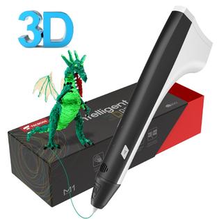 Tecboss 3d Drawing Pen M1 Adults Kids 3d Printer Printing Pen Usb Power 2pcs Filament Refills Pla And Pcl Compatible Blac