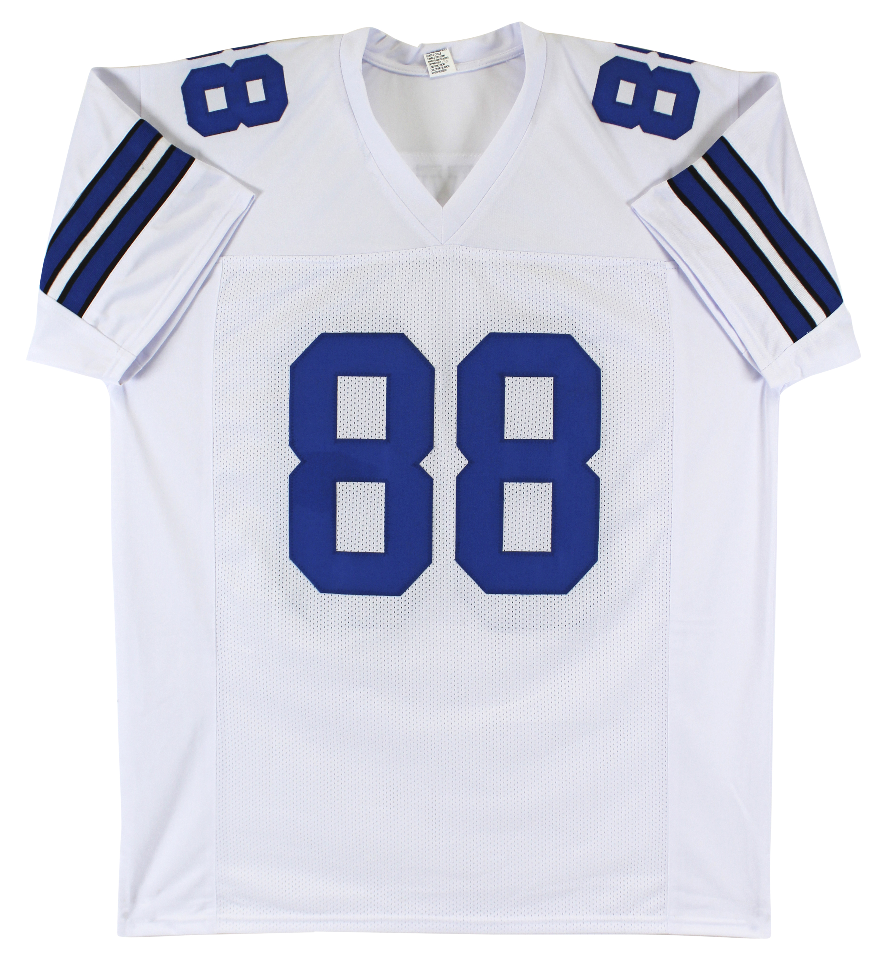 Press Pass Collectibles Michael Irvin Authentic Signed White Pro Style Jersey Autographed BAS Witnessed