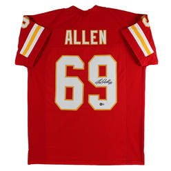 Press Pass Collectibles Jared Allen Authentic Signed Red Pro Style Jersey Autographed BAS Witnessed