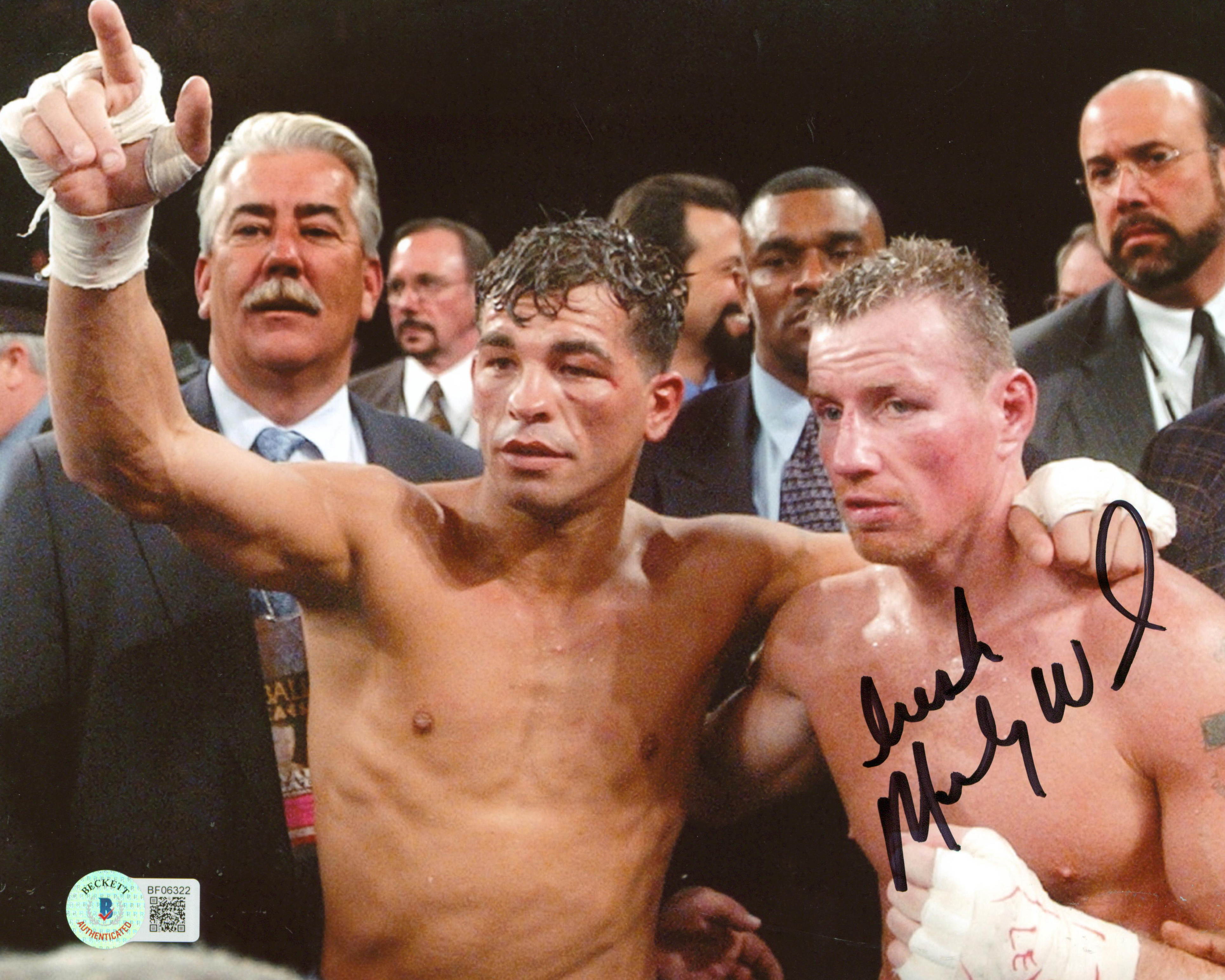 Press Pass Collectibles Boxing Micky Ward 'Irish" Authentic Signed 8x10 Photo Autographed BAS #BF06322