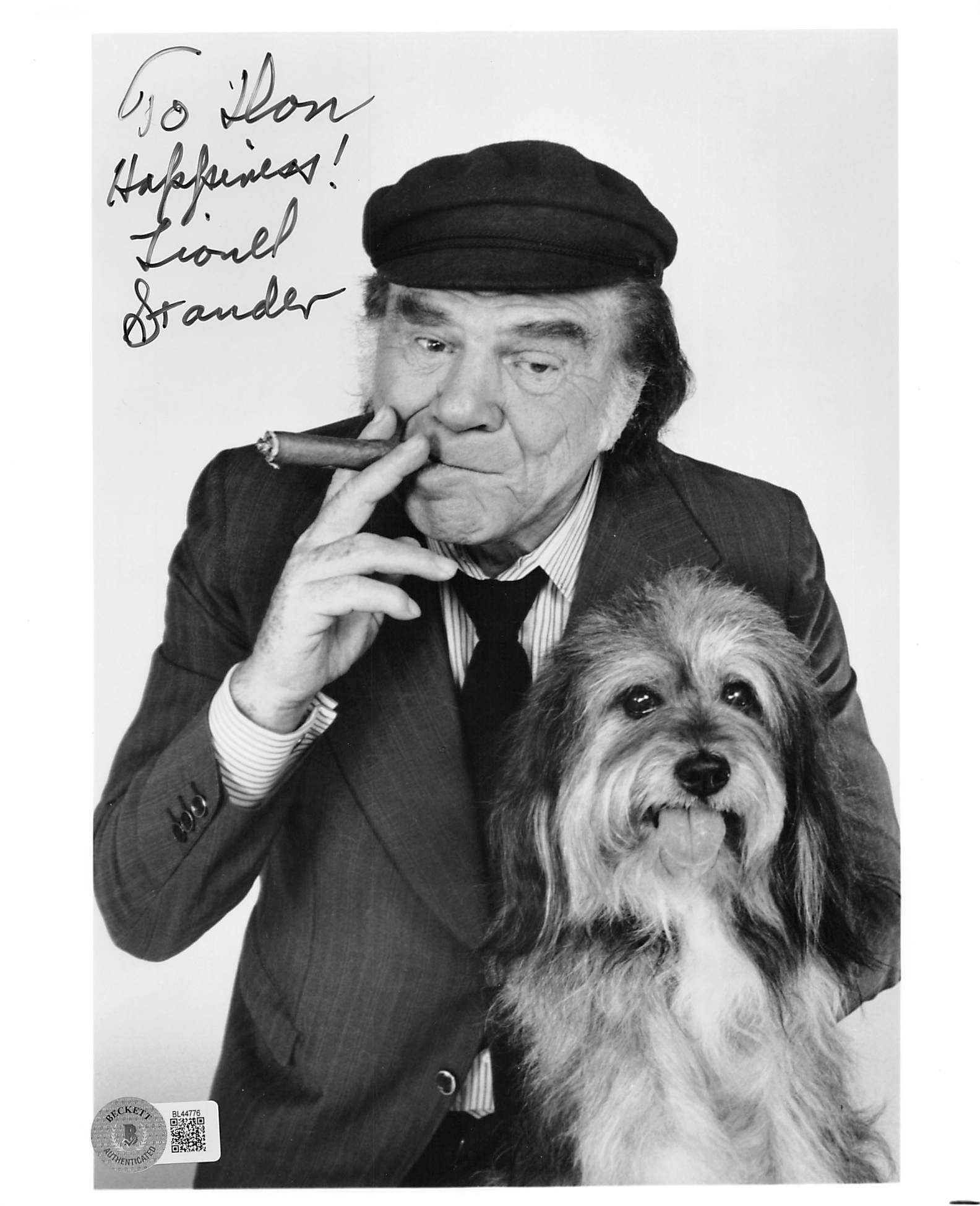 Press Pass Collectibles Lionel Stander Hart to Hart: Secrets of the Hart Signed 8x10 Photo BAS #BL44776