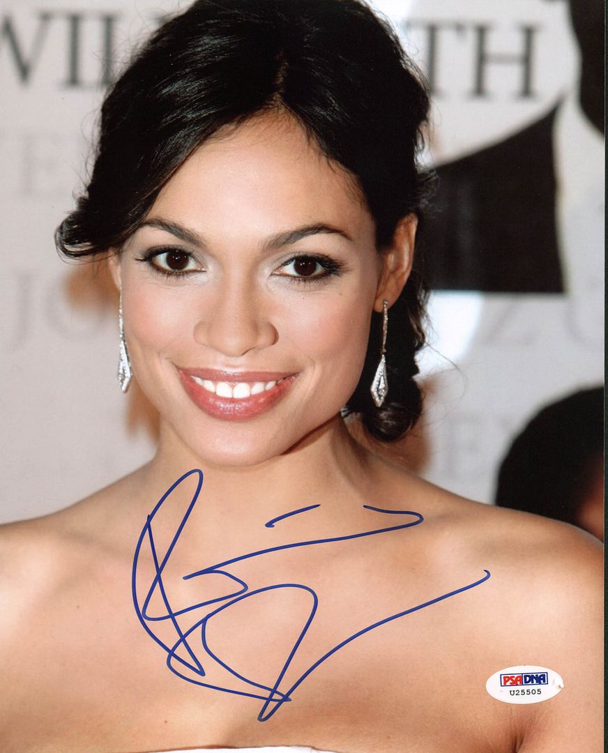 Press Pass Collectibles ROSARIO DAWSON SEXY SIGNED AUTHENTIC 8X10 PHOTO AUTOGRAPHED PSA/DNA #U25505