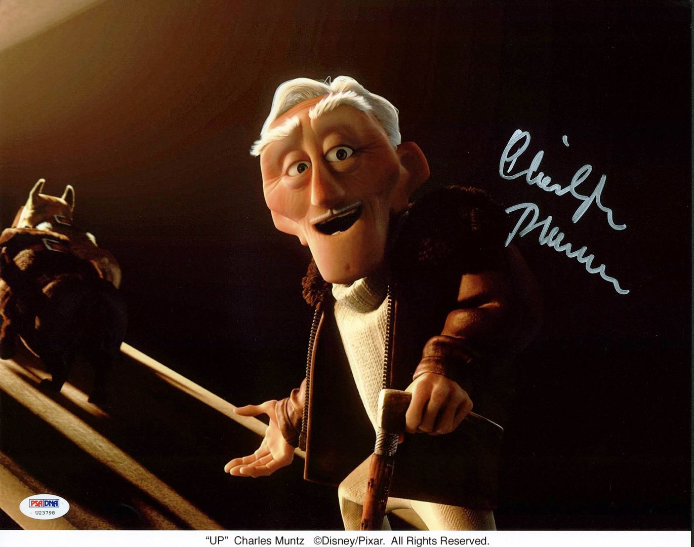 Press Pass Collectibles CHRISTOPHER PLUMMER UP SIGNED AUTHENTIC 11X14 PHOTO AUTOGRAPHED PSA/DNA #U23798