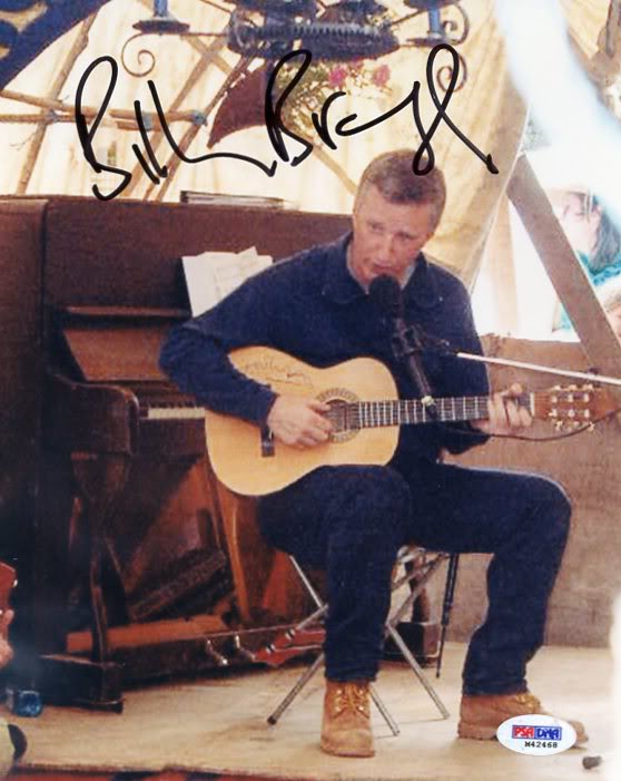 Press Pass Collectibles Billy Bragg Signed Authentic 8X10 Photo Autograph PSA/DNA #M42468