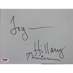Press Pass Collectibles Bill & Hillary Clinton Authentic Signed The Clintons Book PSA/DNA #X01284