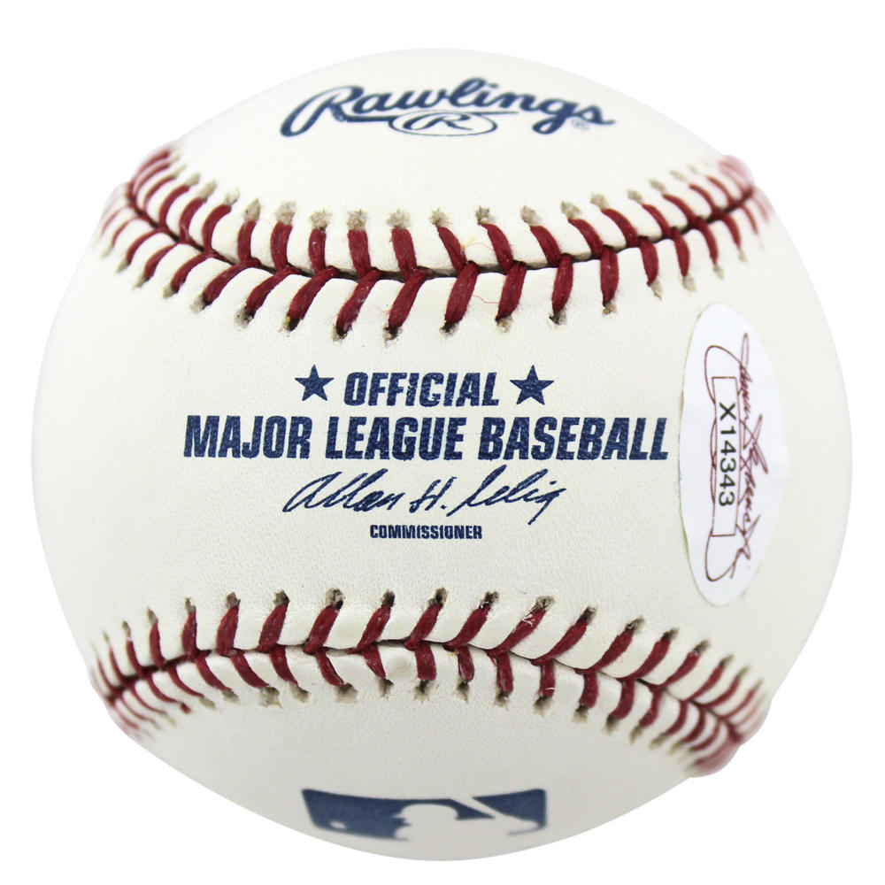 Press Pass Collectibles President Bill Clinton Signed Authentic OML Baseball Autographed JSA #X14343