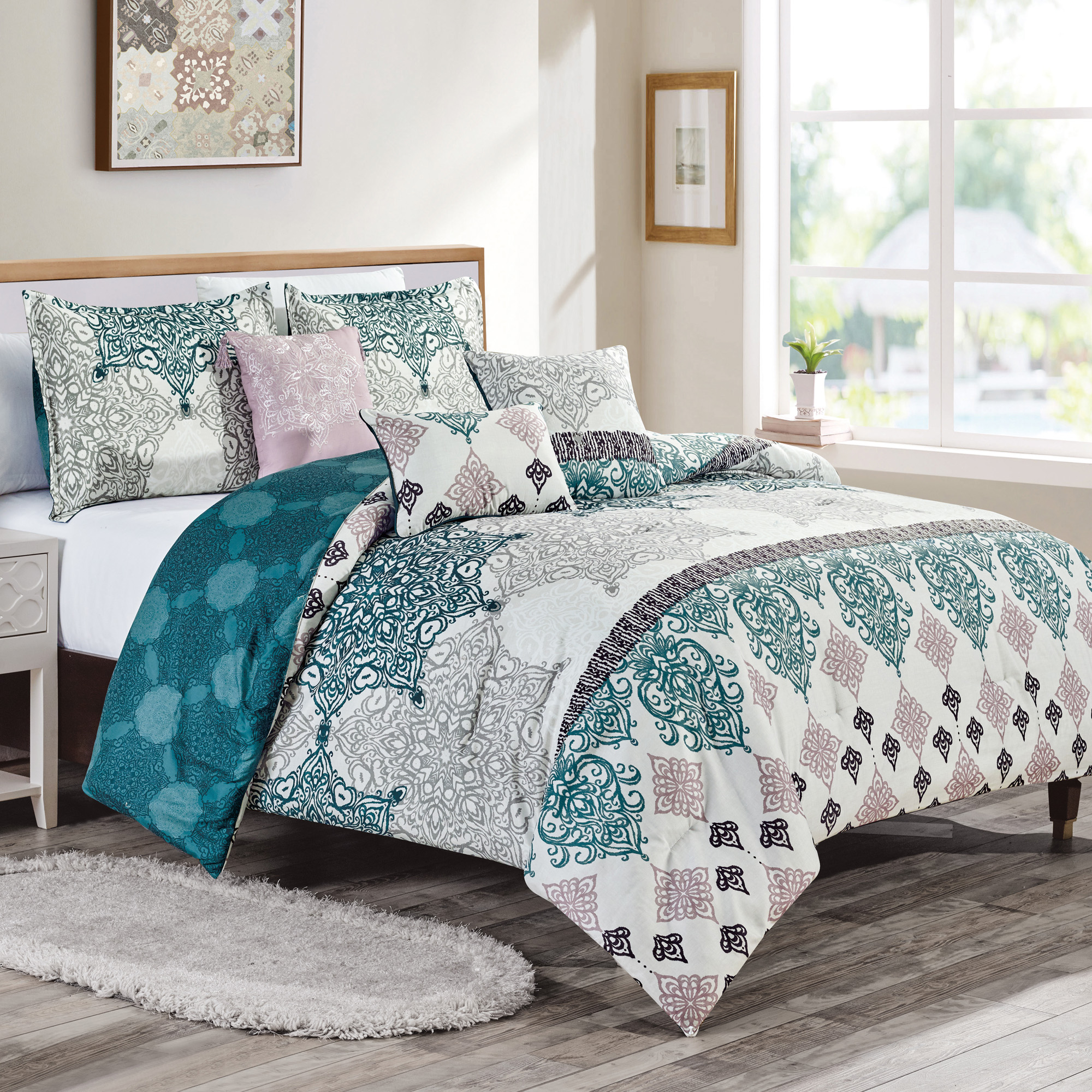 Hgmart Bedding Comforter Set Bed In A, Oversized Comforters For King Size Beds