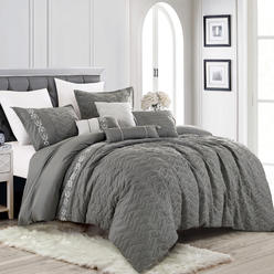 Laura Ashley Glenmoore Comforter Set, King Comforter On California King Bed
