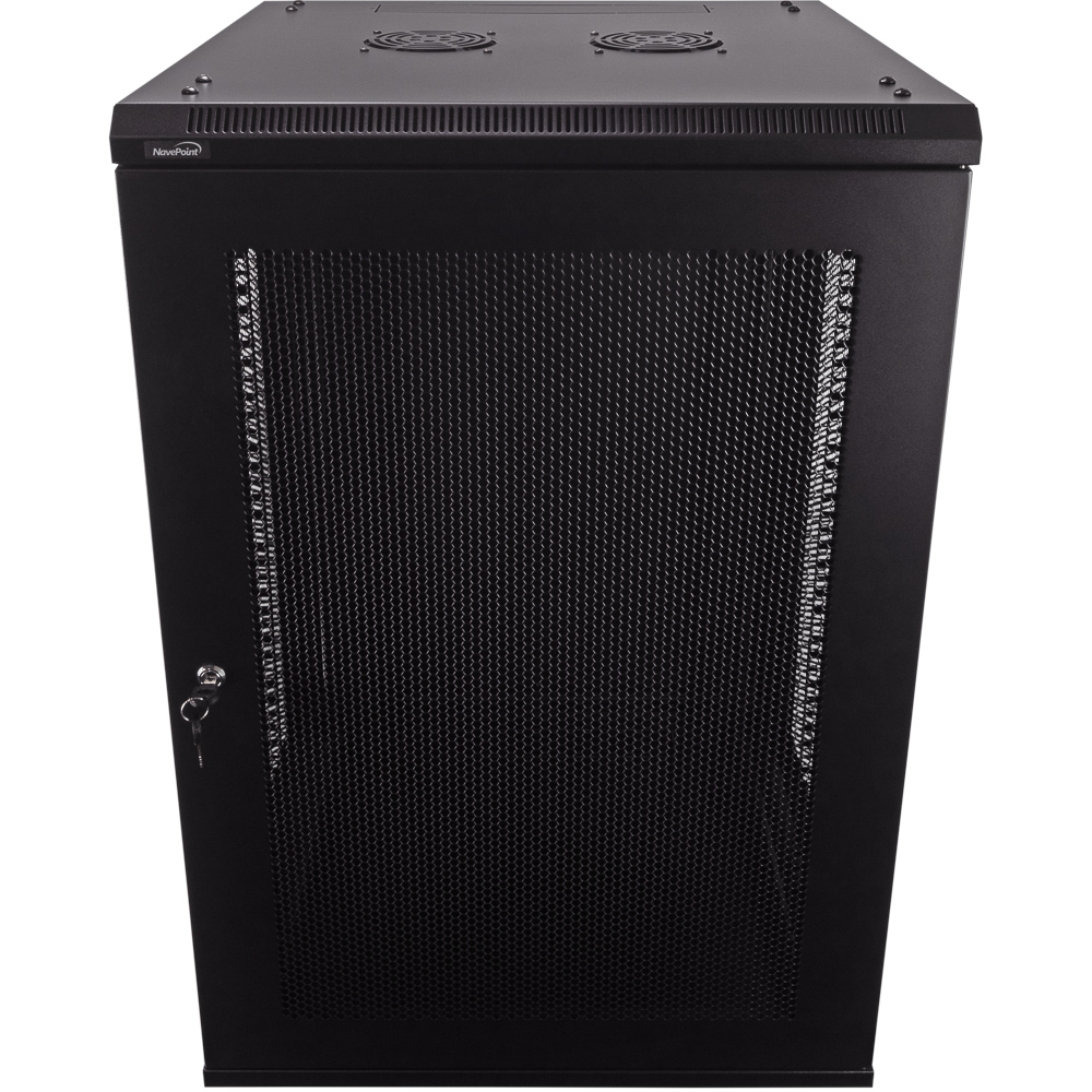 NavePoint 18U 600mm Depth Wallmount Networking Perforated Cabinet (Pro Series)