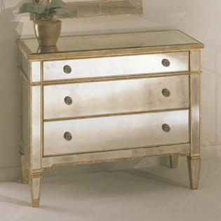 Bassett Borghese Mirrored 3 Drawer Hall Chest Home Furniture Bedroom Dressers Chests Bassett Borghese Mirrored 3 Drawer Hall, Borghese Mirrored Bedroom Furniture