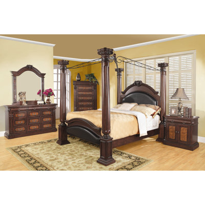 Wildon Home Whitewright Canopy Bed Size King Furniture Wildon Home Whitewright Canopy Bed Size King