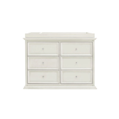 Million Dollar Baby Classic Louis Foothill 6 Drawer Changer Dresser Million Dollar Baby Classic Louis Foothill 6 Drawer Changer Dresser Finish Dove White