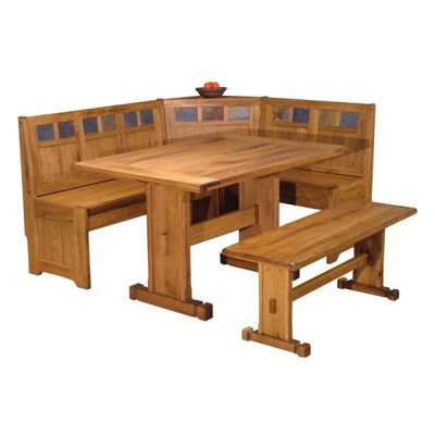 Just Cabinets Sedona Corner Nook 2 Piece Dining Set Home