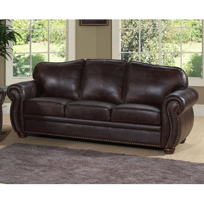 Abbyson Living Palazzo Leather Sofa Home Furniture Room Sofas Loveseats Abbyson Living Palazzo Leather Sofa, Abbyson Richfield Top Grain Leather Sofa