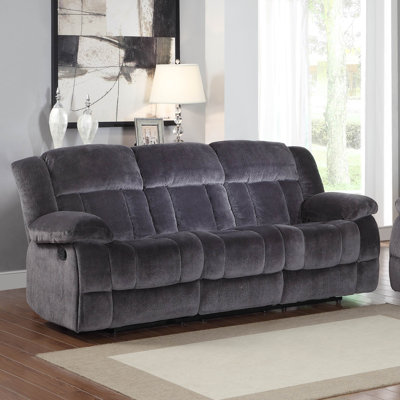 Woodbridge Home Designs Laurelton Double Reclining Sofa Upholstery Woodbridge Home Designs Laurelton Double Reclining Sofa Upholstery Color Charcoal