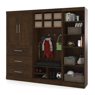 Bestar Pur 18 25 Deep Mudroom Storage Unit Kit Finish