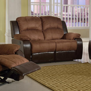 Beverly Fine Furniture Pamela Microsuede Reclining Loveseat Home Furniture Living Room Furniture Sofas Loveseats