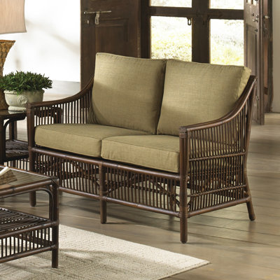 Panama Jack Sunroom Bora Loveseat With Cushion Color Air Panama Jack Sunroom Bora Loveseat With Cushion Color Air Blue Home Furniture Living Room Sofas Loveseats