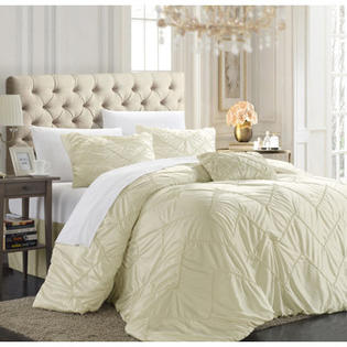 Chic Home Isabella 5 Piece Comforter Set Size Queen Color