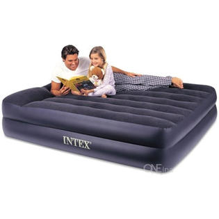 Intex 18 5 Air Mattress Size Queen Fitness Sports Outdoor Activities Camping Hiking Camping Air Mattresses Intex Queen Air Mattress Weight Limit