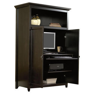 Sauder Edge Water Desk Armoire Home Furniture Office Desks Hutches Sauder Edge Water Desk Armoire Home, Computer Desk Armoire Sauder