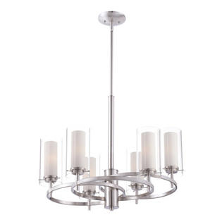 Philips Forecast Lighting Hula 6 Light Chandelier Finish Satin Nickel Home Decor Ceiling Lights Philips Forecast Lighting Hula 6 Light