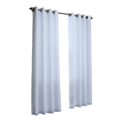 Thermalogic Thermavoile Lined Grommet Curtain Panel Color White Thermalogic Thermavoile Lined Grommet Curtain Panel Color White Size 54 H X 84 W Home Decor Window Treatments Hardware D