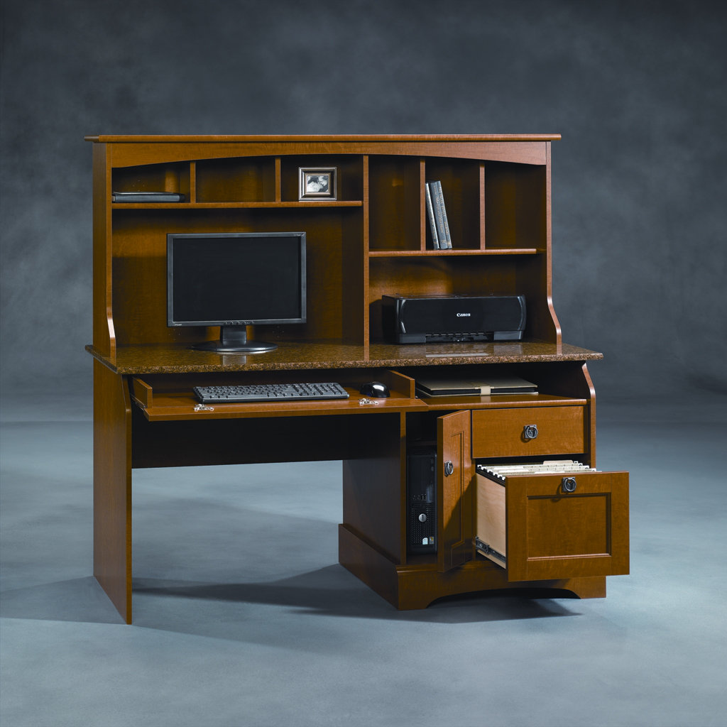 Sauder Graham Hill Computer Desk With Hutch Home Furniture