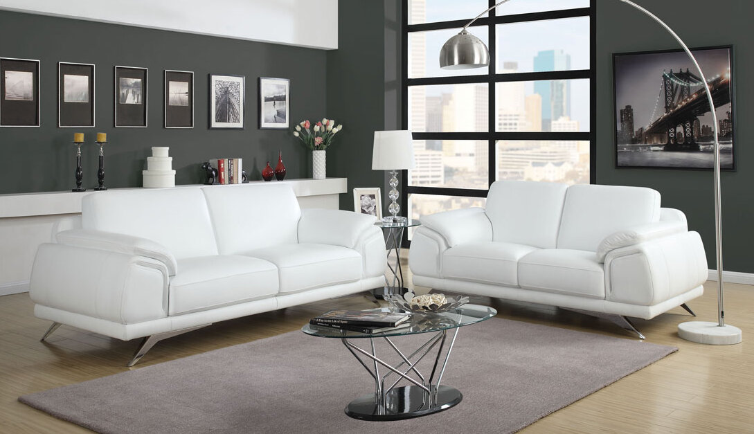 Diamond Sofa Casablanca Top Grain, Casa Blanca Home Furniture