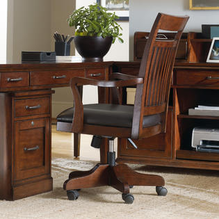 Hooker Furniture Wendover High Back Bankers Chair With Arms Home Furniture Home Office Furniture Office Desk Chairs