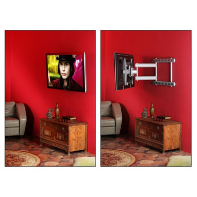 Premier Mounts Extending Arm Tilt Swivel Universal Wall Mount For Lcd Plasma Finish Silver Tvs Electronics Televisions Tv Accessories Tv Mounts Brackets