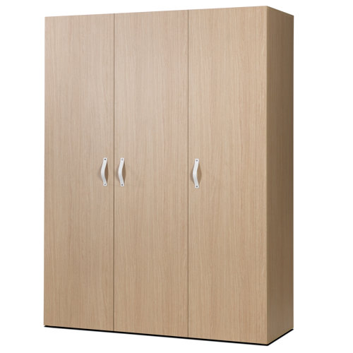 Bestar Clic Furniture 3 Door Armoire Finish Essential Oak Light Bestar Clic Furniture 3 Door Armoire Finish Essential Oak Light Home Bedroom Armoires