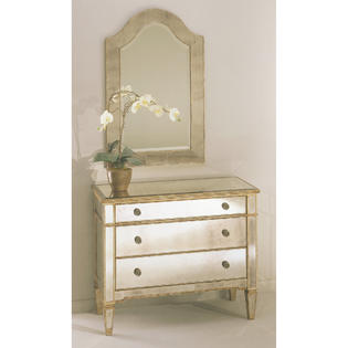 Bassett Borghese Mirrored 3 Drawer Hall Chest Home Furniture