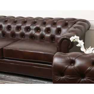 Abbyson Living Foyer Premium Italian Leather Sofa And Arm Chair Set Abbyson Living Foyer Premium Italian Leather Sofa And Arm Chair Set 1