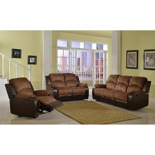 Beverly Fine Furniture Pamela Microsuede Reclining Loveseat Home Furniture Living Room Furniture Sofas Loveseats