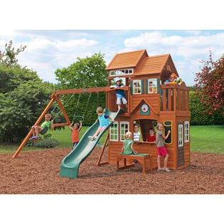 Big Backyard Mount Forest Lodge Swing Set Toys Games Outdoor Play Outdoor Playsets Accessories