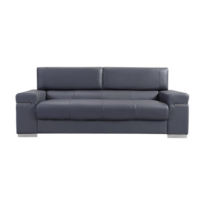 J M Furniture Soho Leather Sofa Color Grey Home J M Furniture Soho Leather Sofa Color Grey