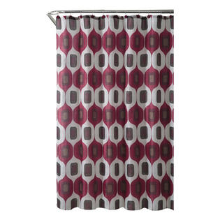 Vcny Tiberius Shower Curtain Set Color Red Chocolate Home Bed Vcny Tiberius Shower Curtain Set Color Red Chocolate Alternate Image