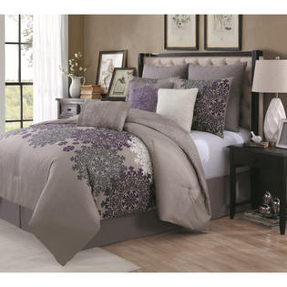 Avondale Manor Amber 9 Piece Comforter Set Color Plum Size
