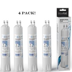 Drinkpod Refrigerator Water Filter Replacement Cartridge Compatible for Whirlpool 4396841 4396710 Filter 3 (4pk) by Bluefall