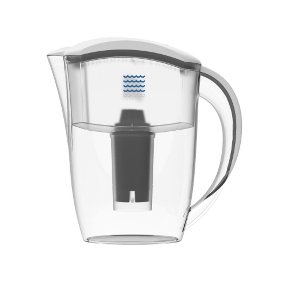 Drinkpod 8 Stage Alkaline Water Pitcher 2.5 L.Capacity. 3 Pack Alkaline filters included.